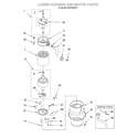 KitchenAid 4KBDS250T4 lower housing and motor diagram