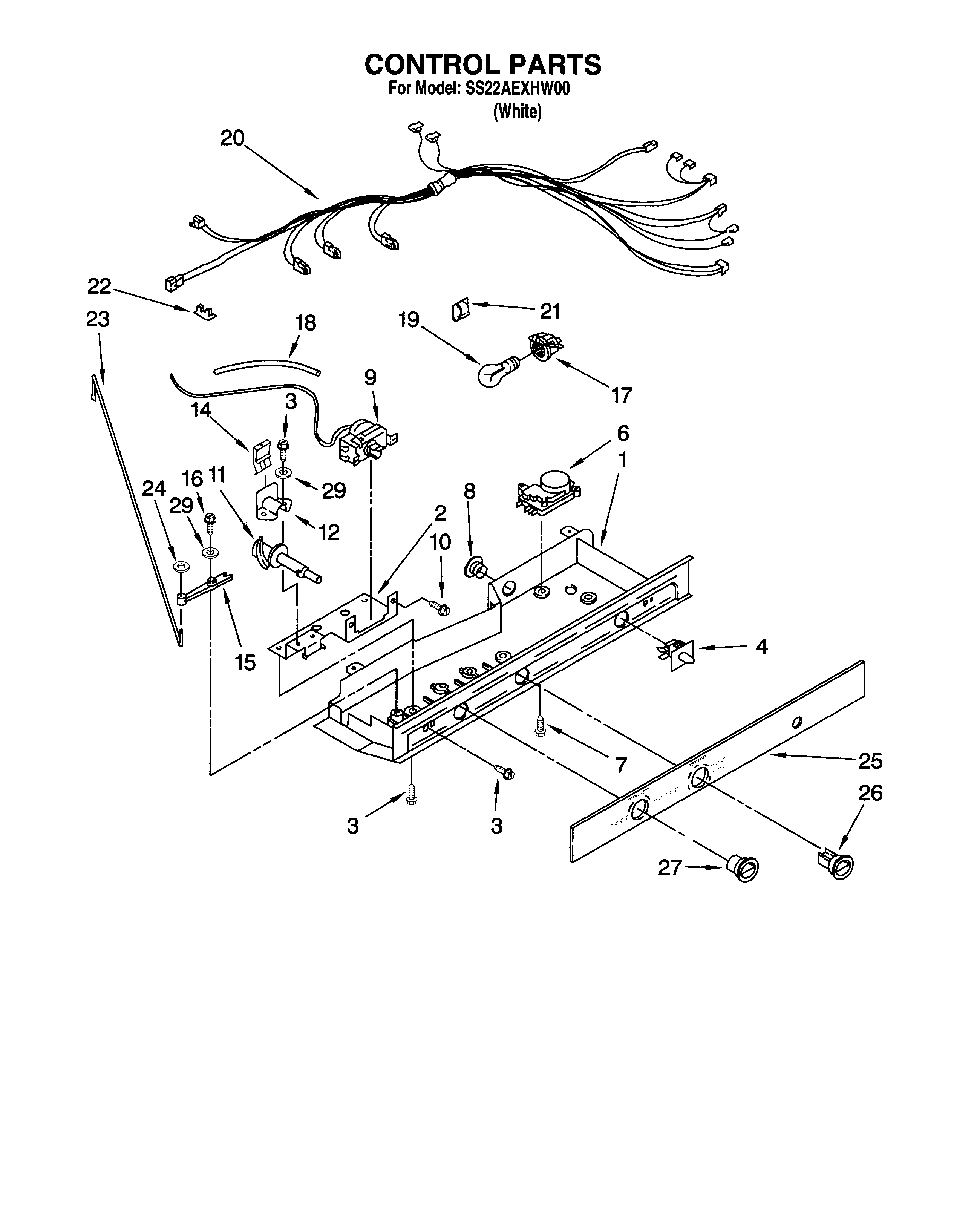 Whirlpool SS22AEXHW00 control diagram