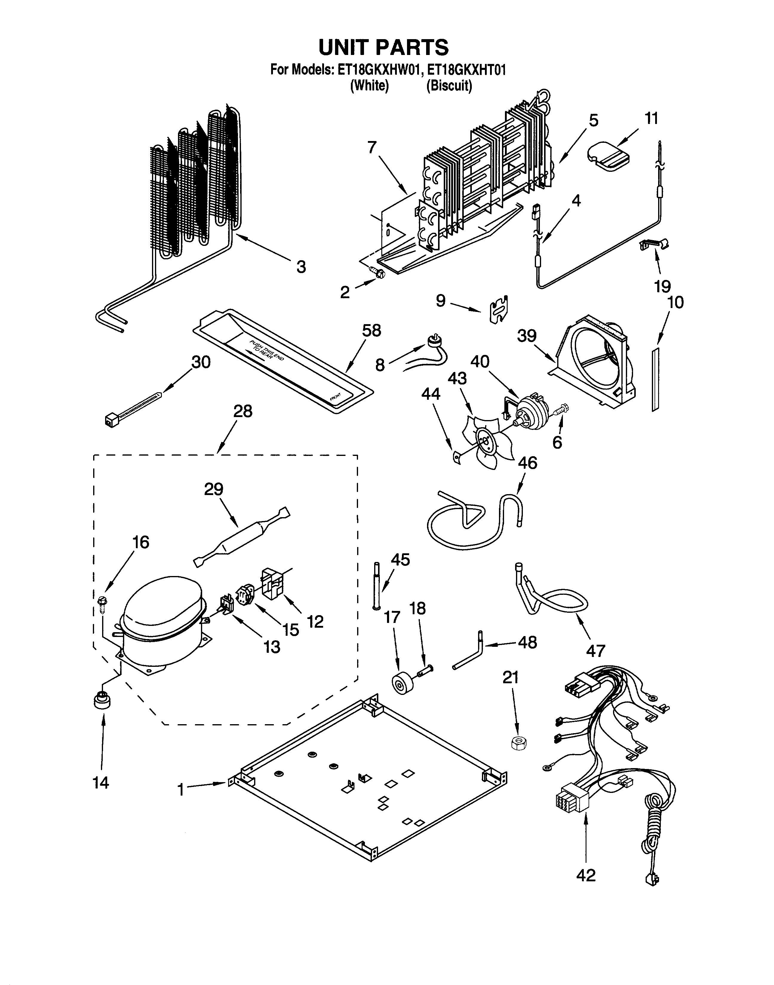 Whirlpool ET18GKXHT01 unit diagram