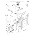 KitchenAid KUIS185JSS0 cabinet liner and door/literature diagram