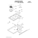 Whirlpool RS610PXGV7 cooktop/literature diagram