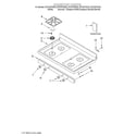 Whirlpool SF315PEGW6 cooktop/literature diagram