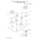 Whirlpool GLT3615GQ2 cooktop, burner, grate diagram
