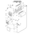 Whirlpool ET8NHMXKQ00 ice maker diagram
