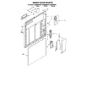 Whirlpool DU920PWKT0 inner door diagram