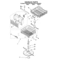 Whirlpool DU920PWKT0 dishrack diagram