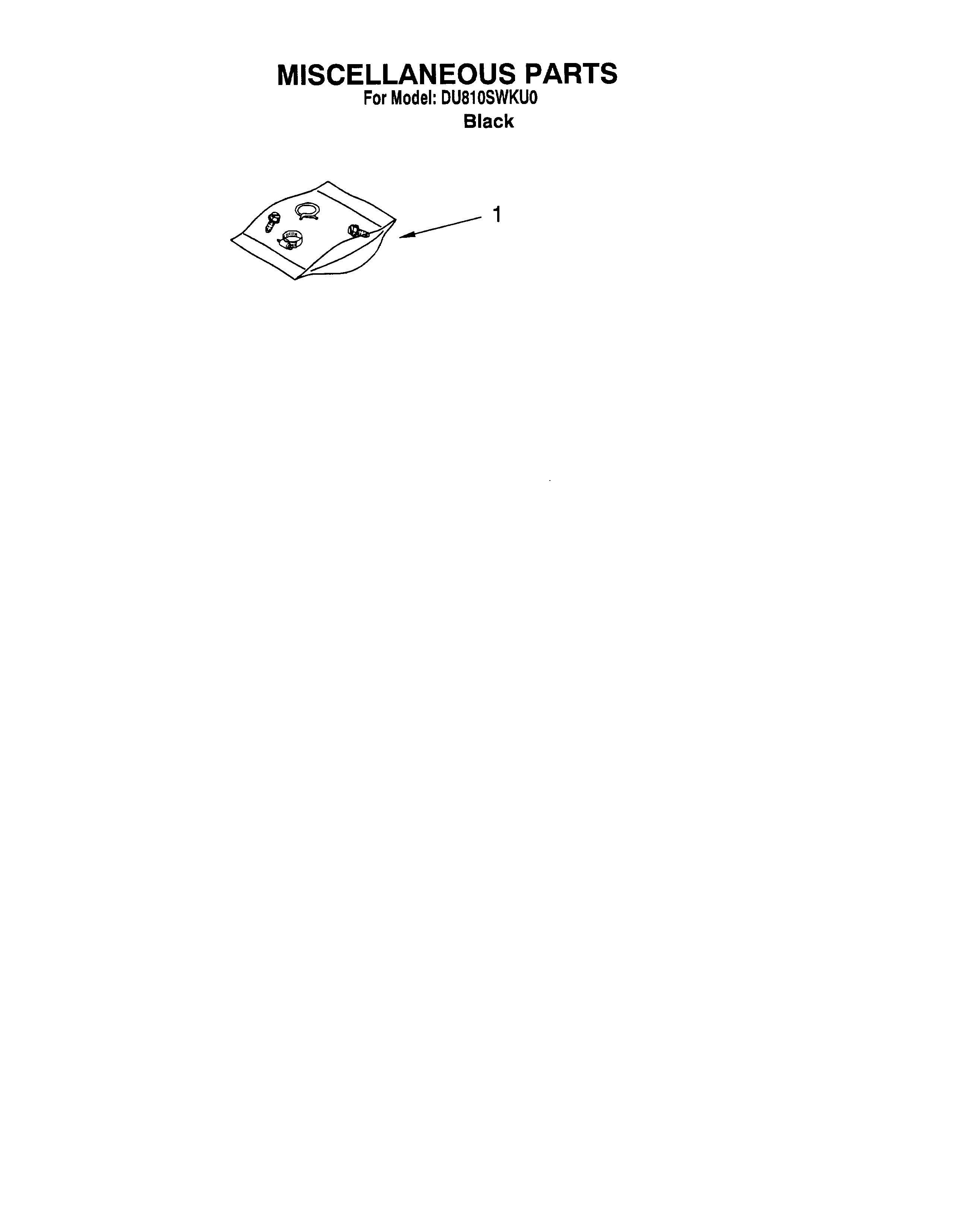 Whirlpool DU810SWKU0 miscellaneous/optional diagram