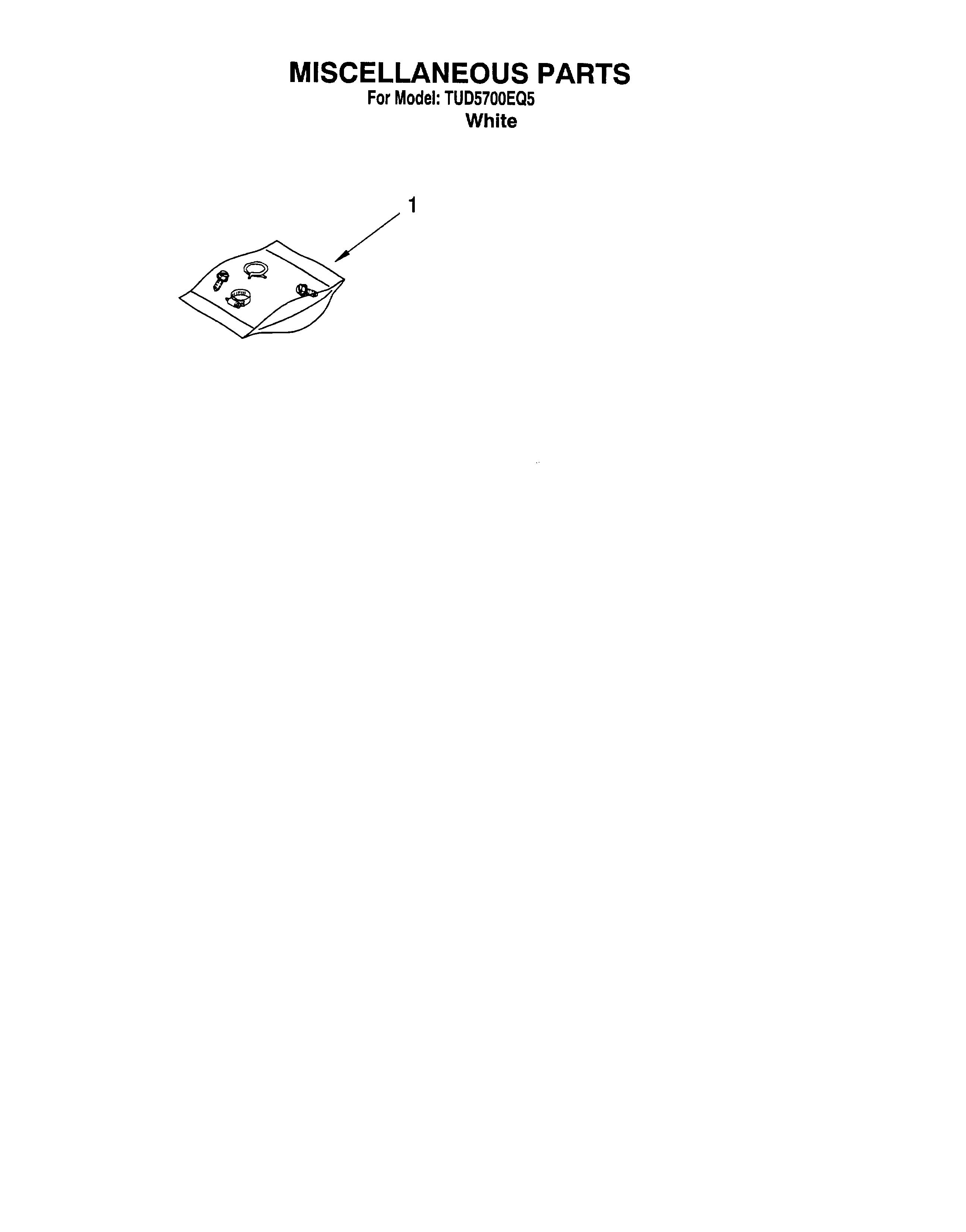 Estate TUD5700EQ5 miscellaneous/optional diagram