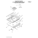 Whirlpool GW395LEGT4 cooktop/literature diagram