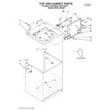 KitchenAid KAWS700JQ2 top and cabinet/literature diagram