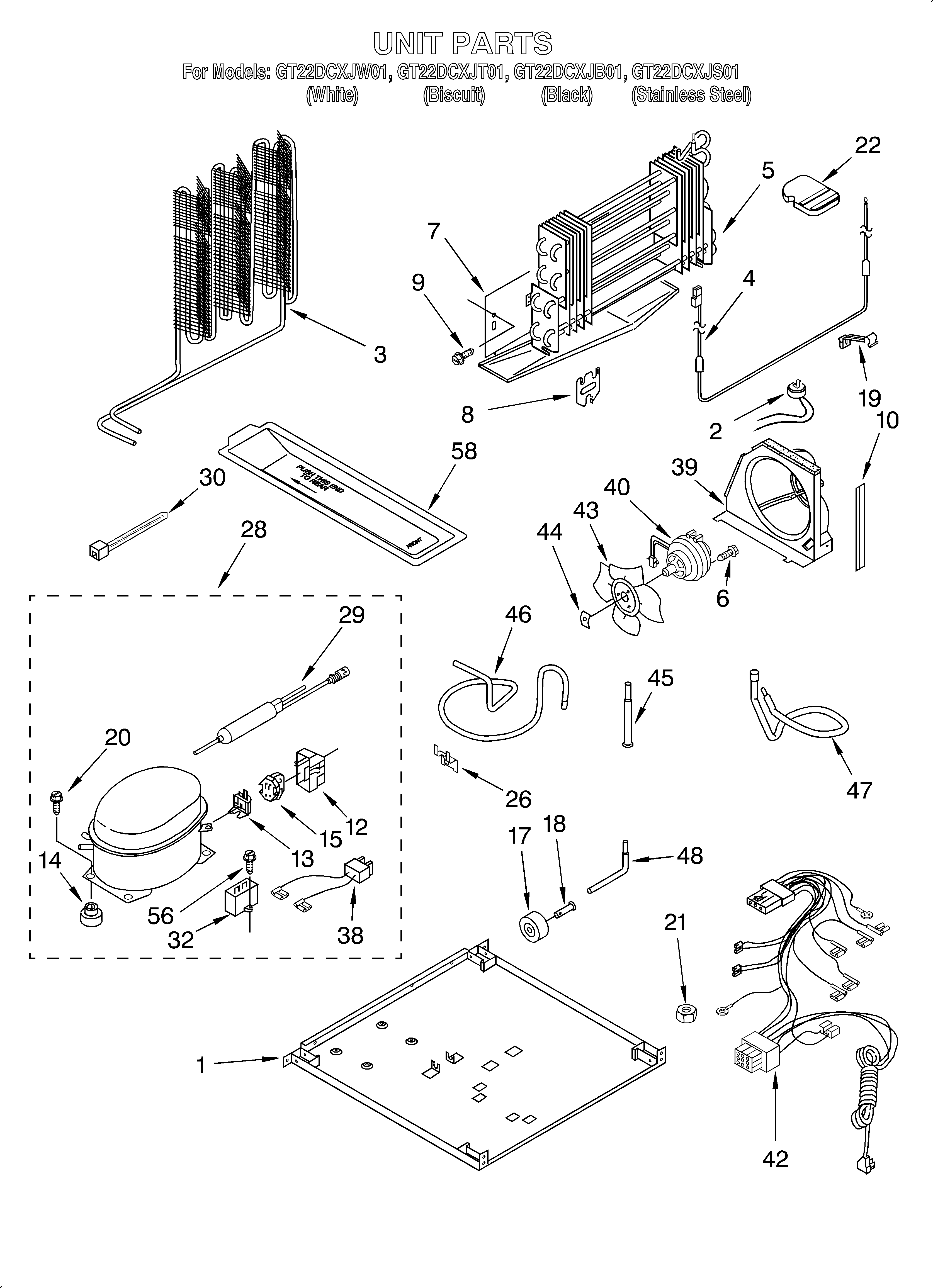 Whirlpool GT22DCXJW01 unit diagram
