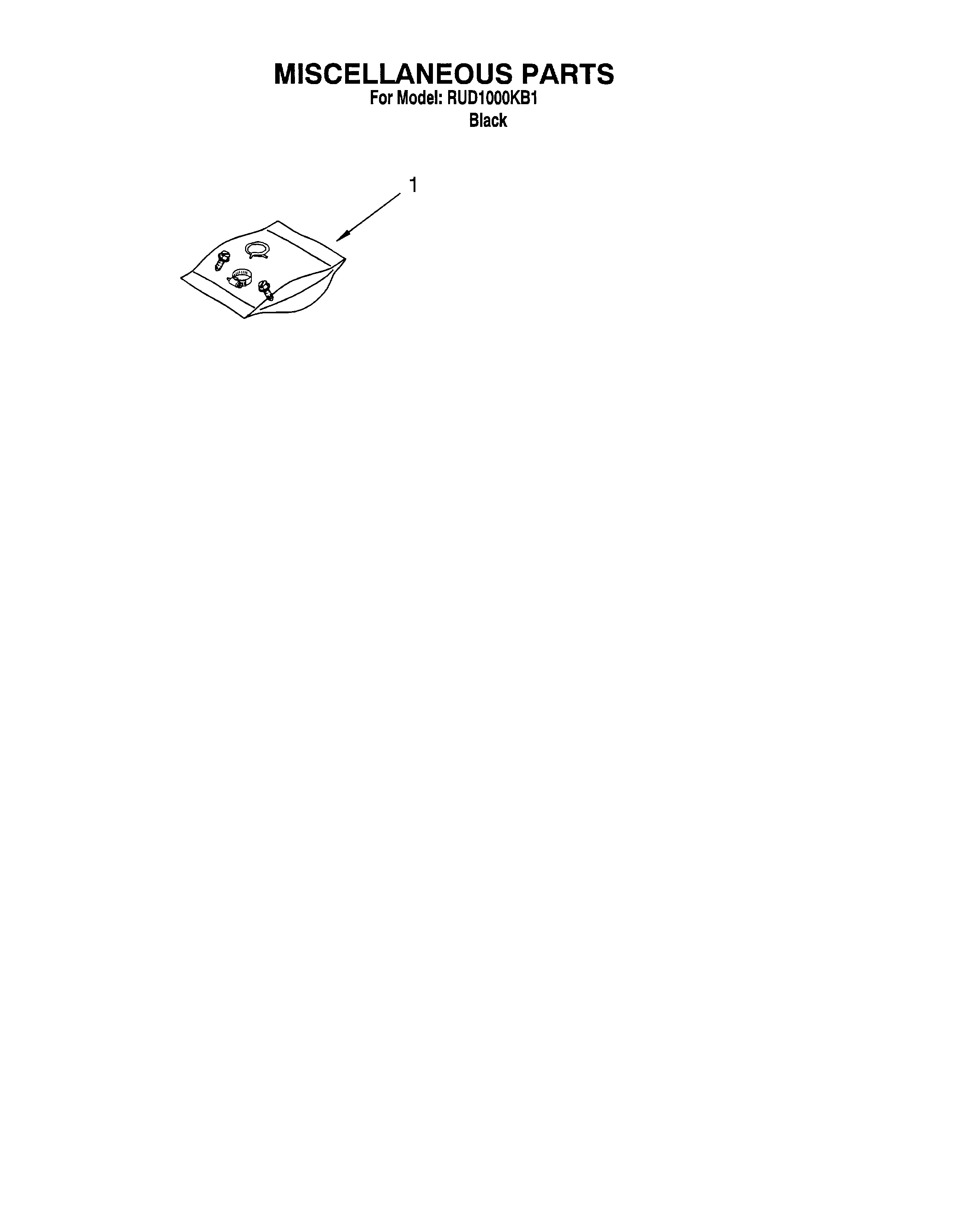 Roper RUD1000KB1 miscellaneous/optional diagram