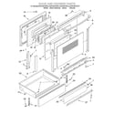 KitchenAid KESC307HBL3 door and drawer diagram
