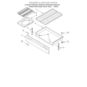 Whirlpool GR396LXGT2 drawer and broiler diagram