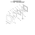 Whirlpool GMC275PDQ6 oven door diagram