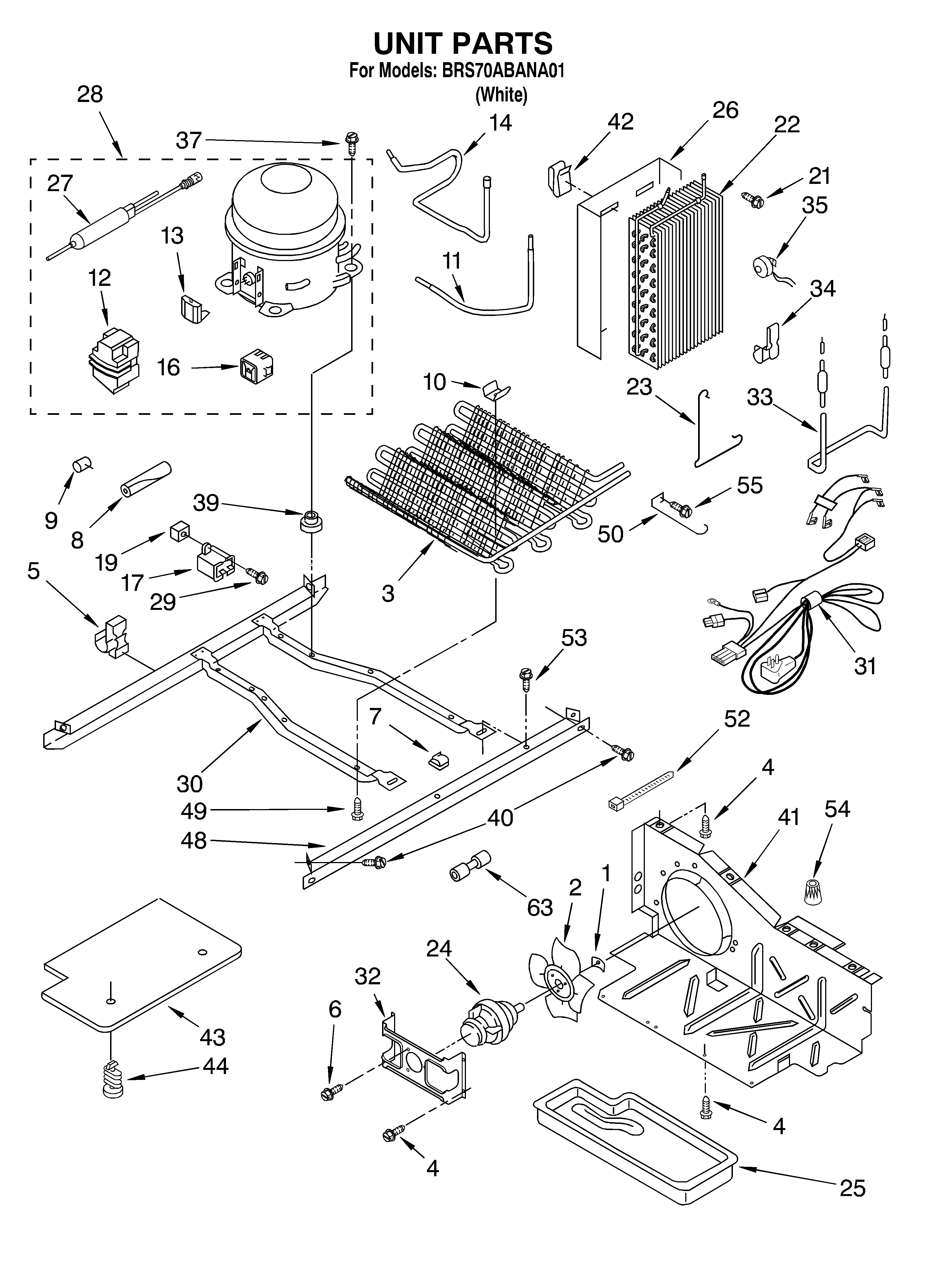 Whirlpool BRS70ABANA01 unit diagram