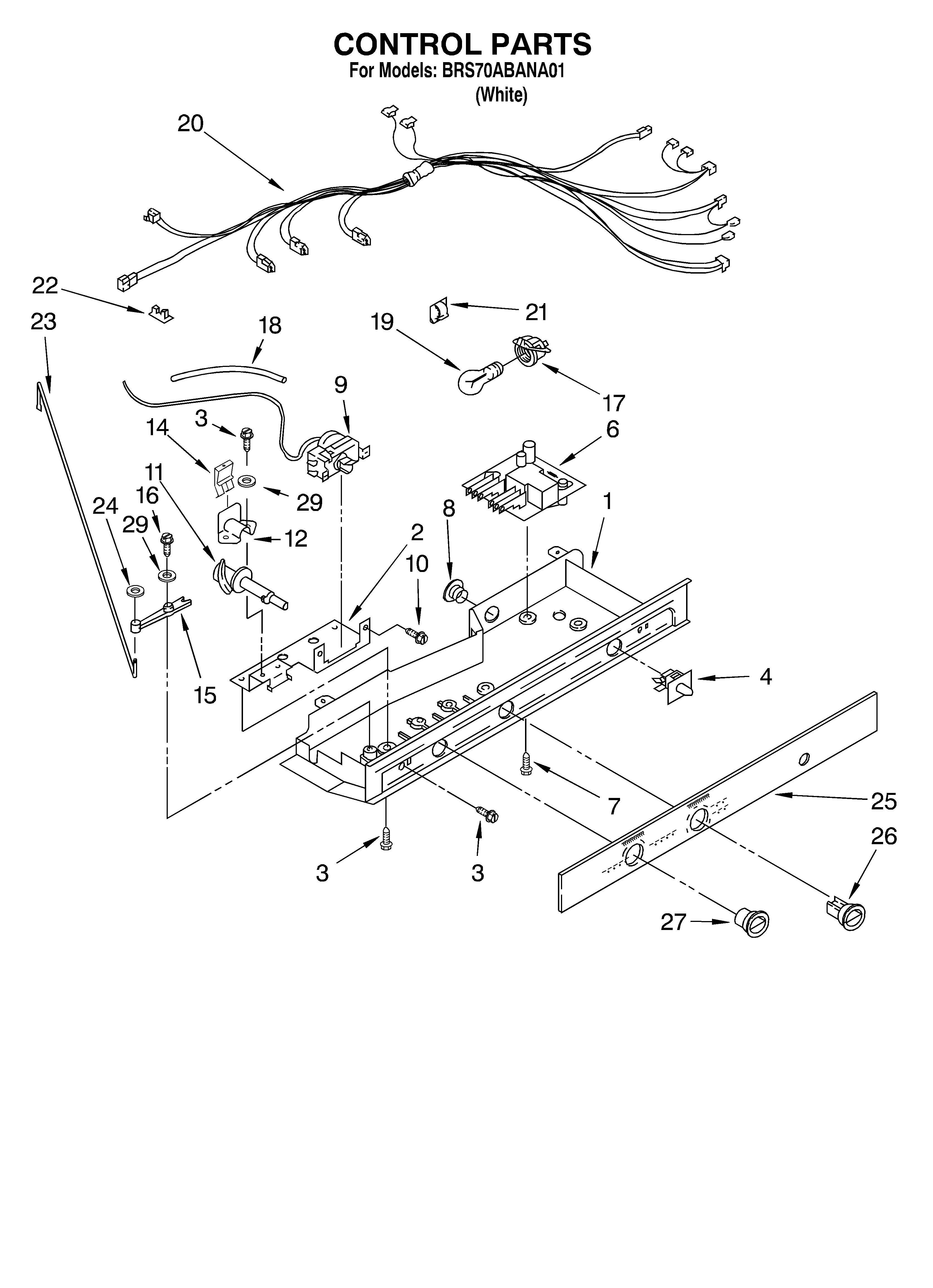 Whirlpool BRS70ABANA01 control diagram