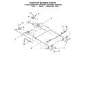 KitchenAid KGRT607HBT5 cooktop burner diagram