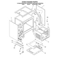 KitchenAid KGRT607HBT5 oven chassis diagram