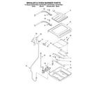 KitchenAid KGRT607HBT5 broiler and oven burner diagram