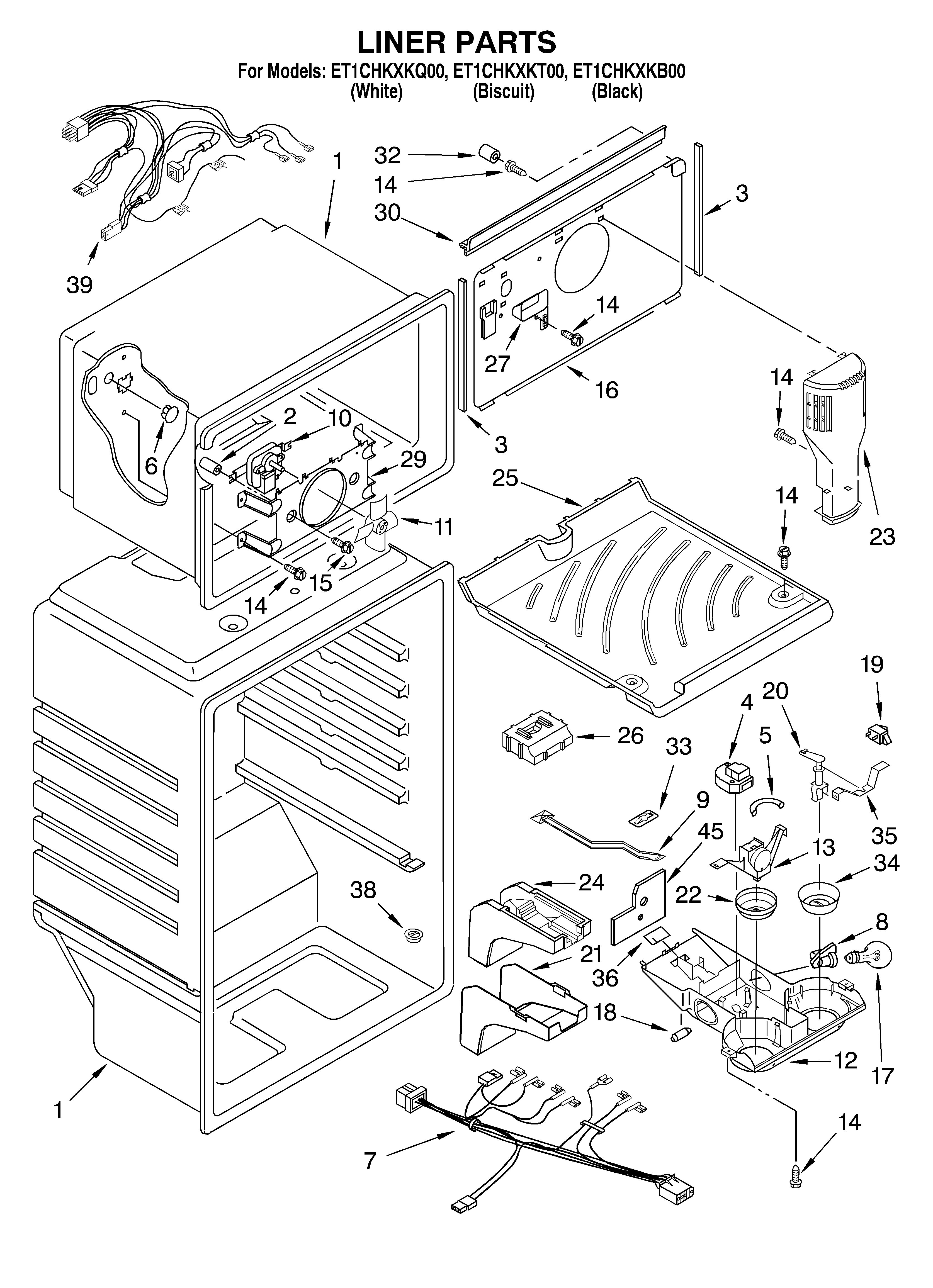 Whirlpool ET1CHKXKQ00 liner diagram