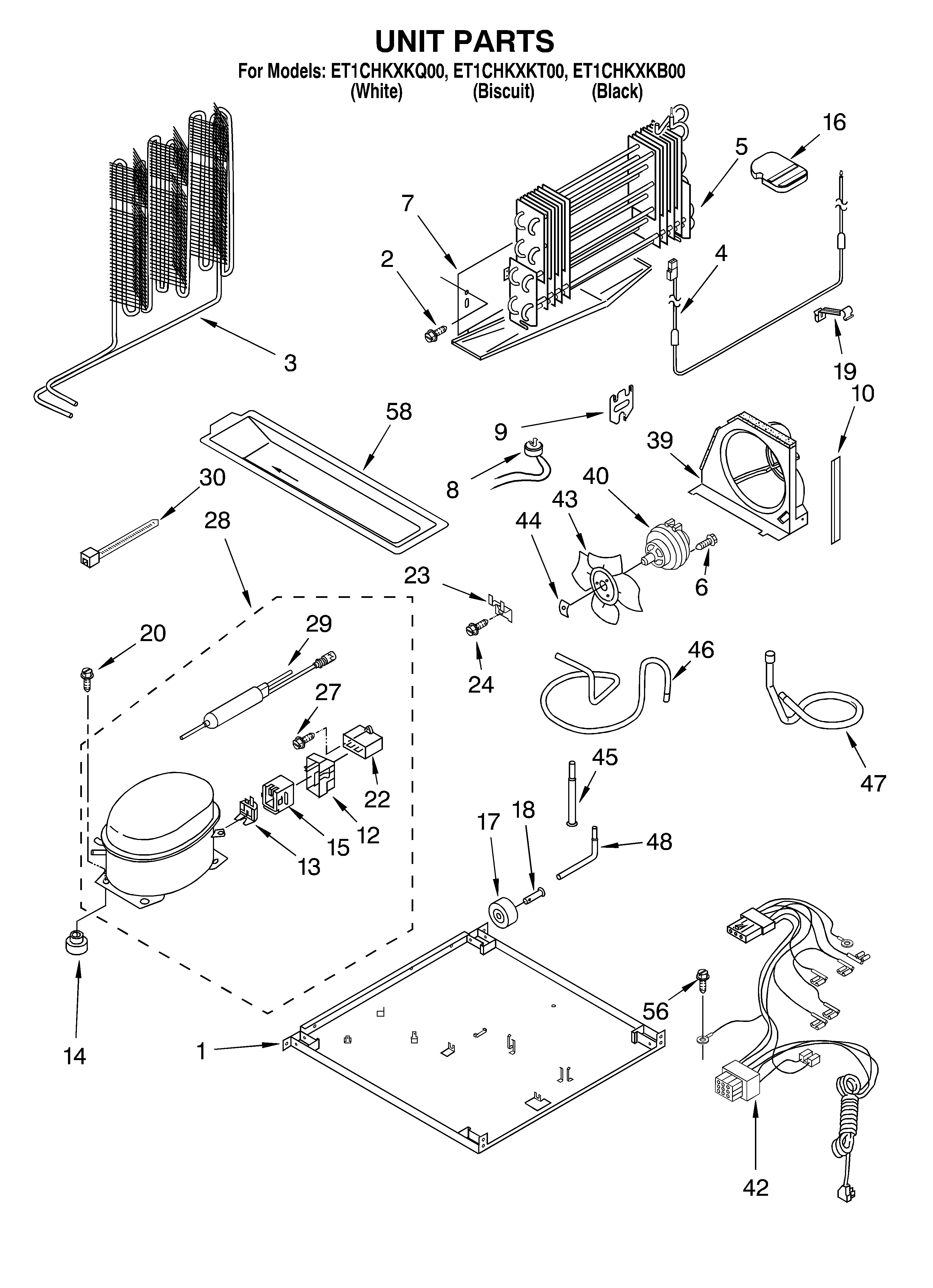 Whirlpool ET1CHKXKQ00 unit diagram