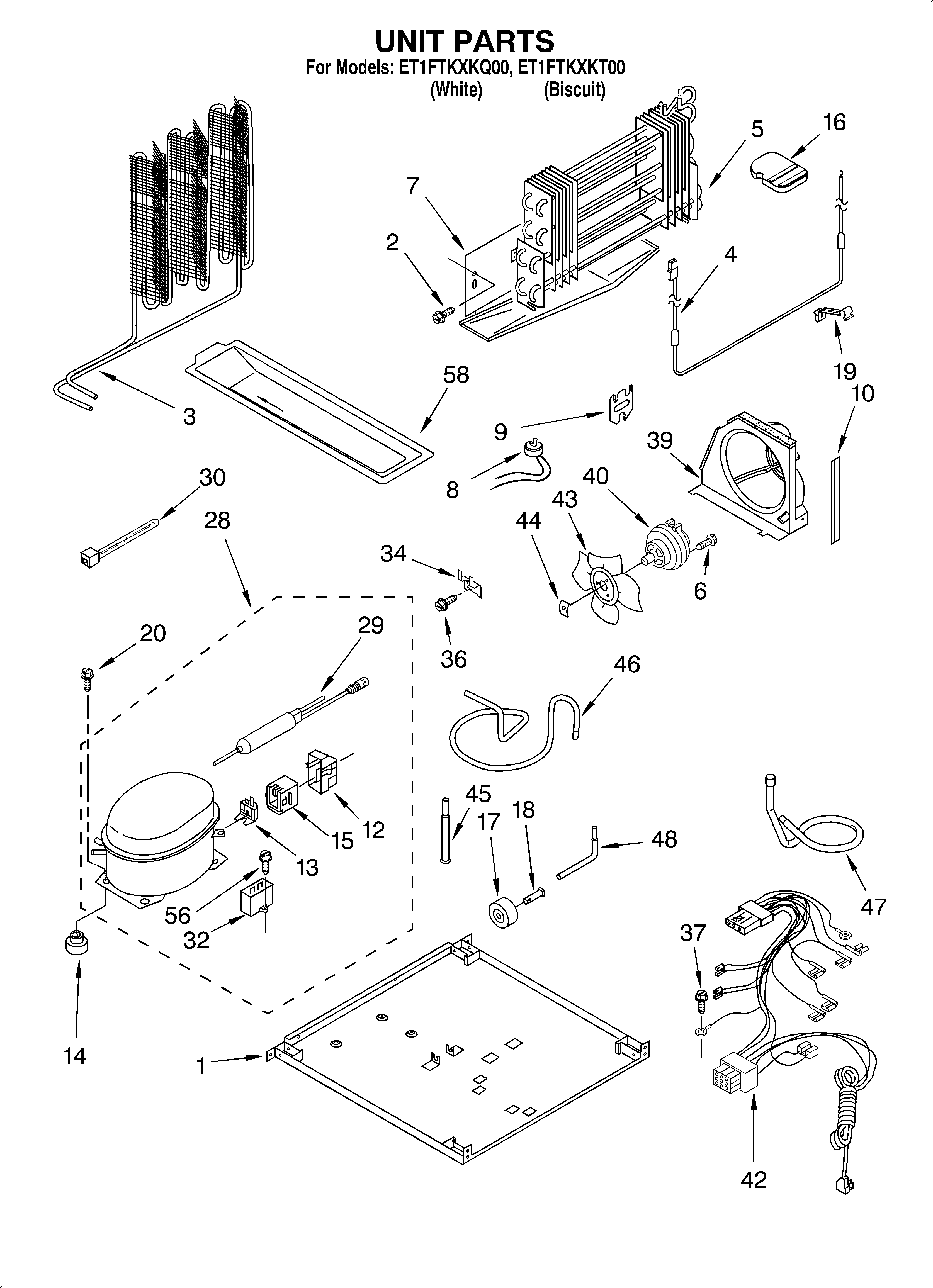 Whirlpool ET1FTKXKT00 unit diagram