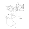 Whirlpool LSQ9200KT0 top and cabinet/literature diagram