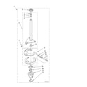 Whirlpool LSQ9200KT0 brake and drive tube diagram