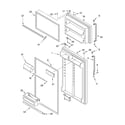 Whirlpool ET1LFKXKT00 door diagram