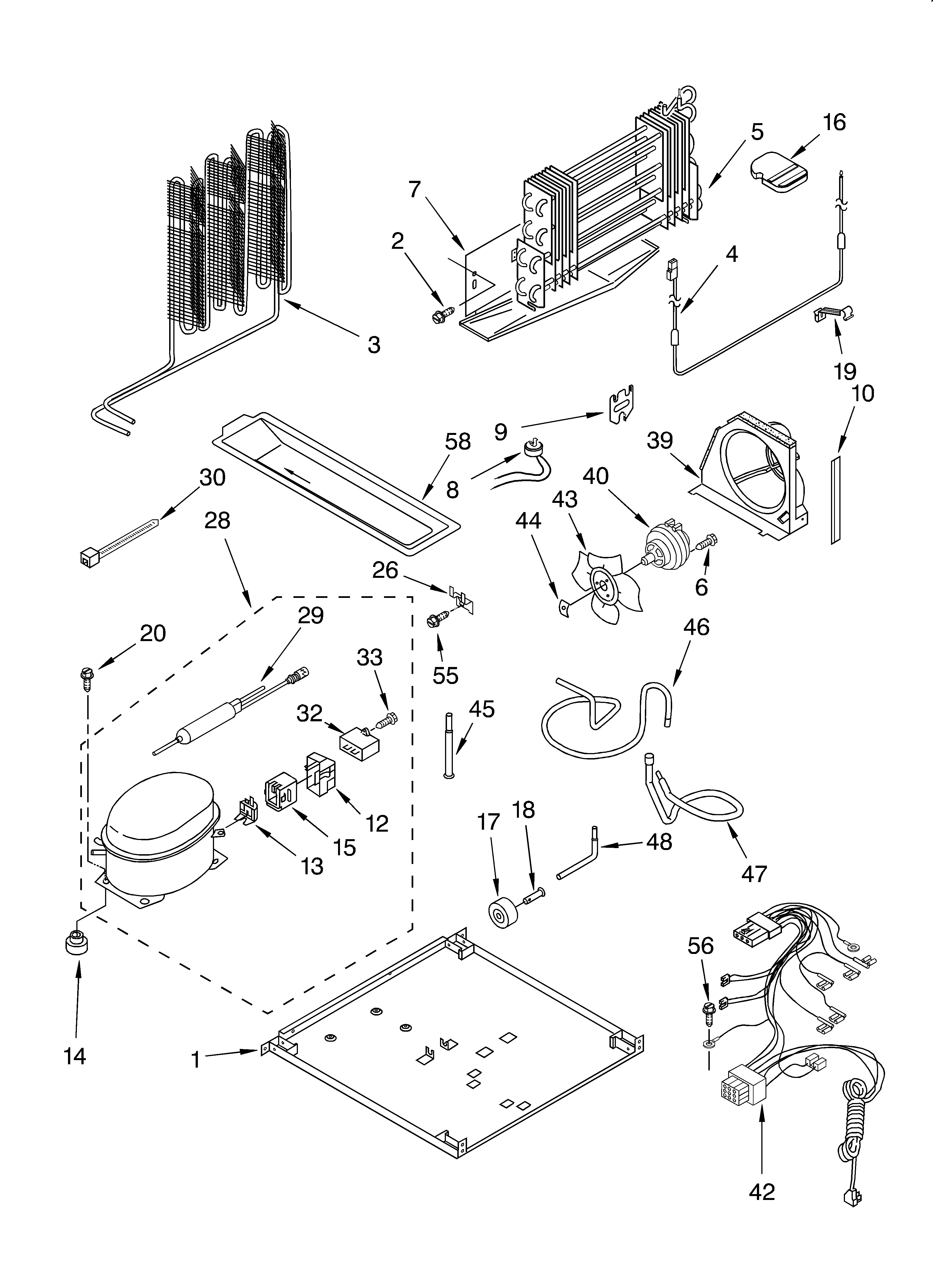 Whirlpool ET1LFKXKQ00 unit diagram