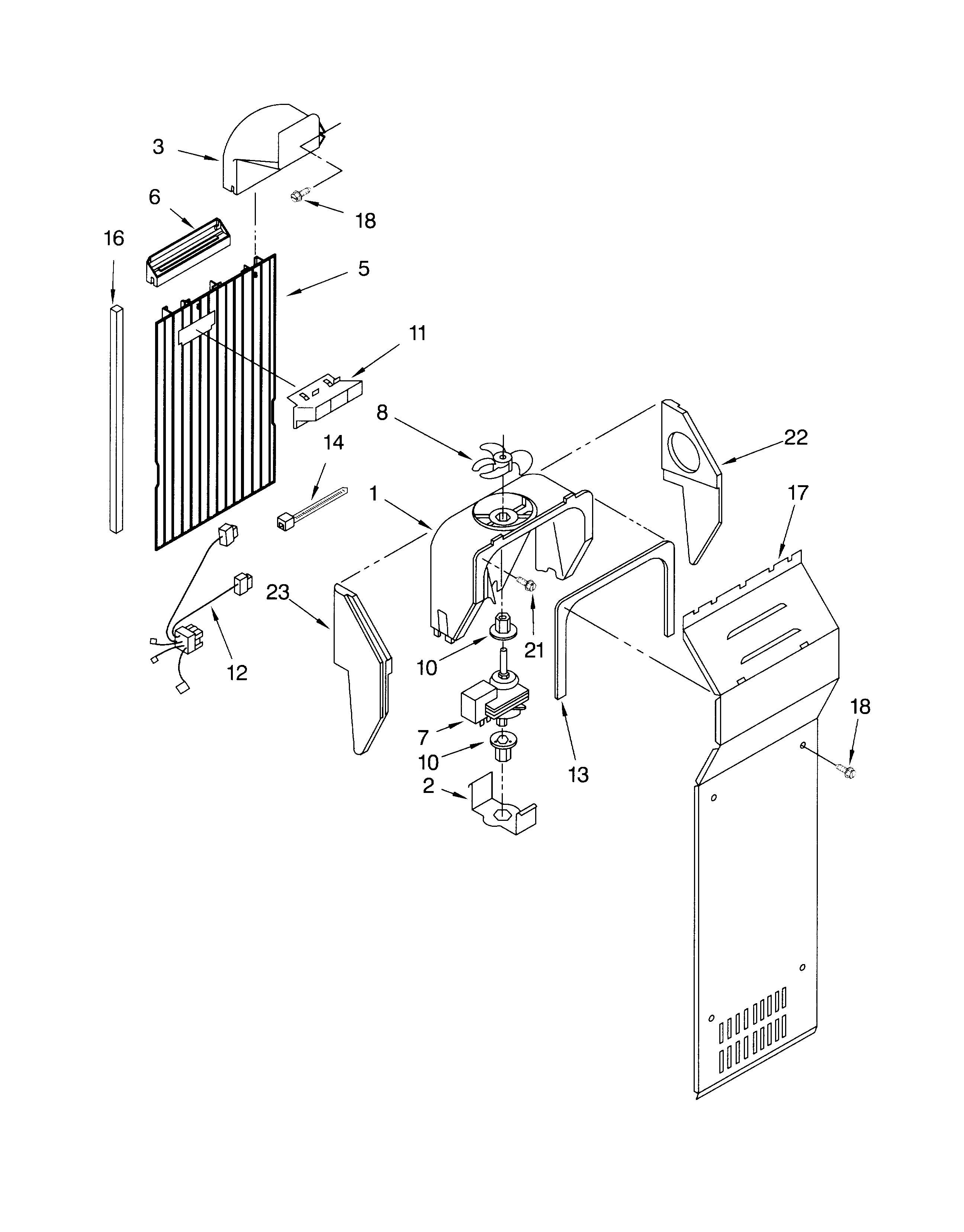 Whirlpool GS2SHGXKT01 air flow diagram