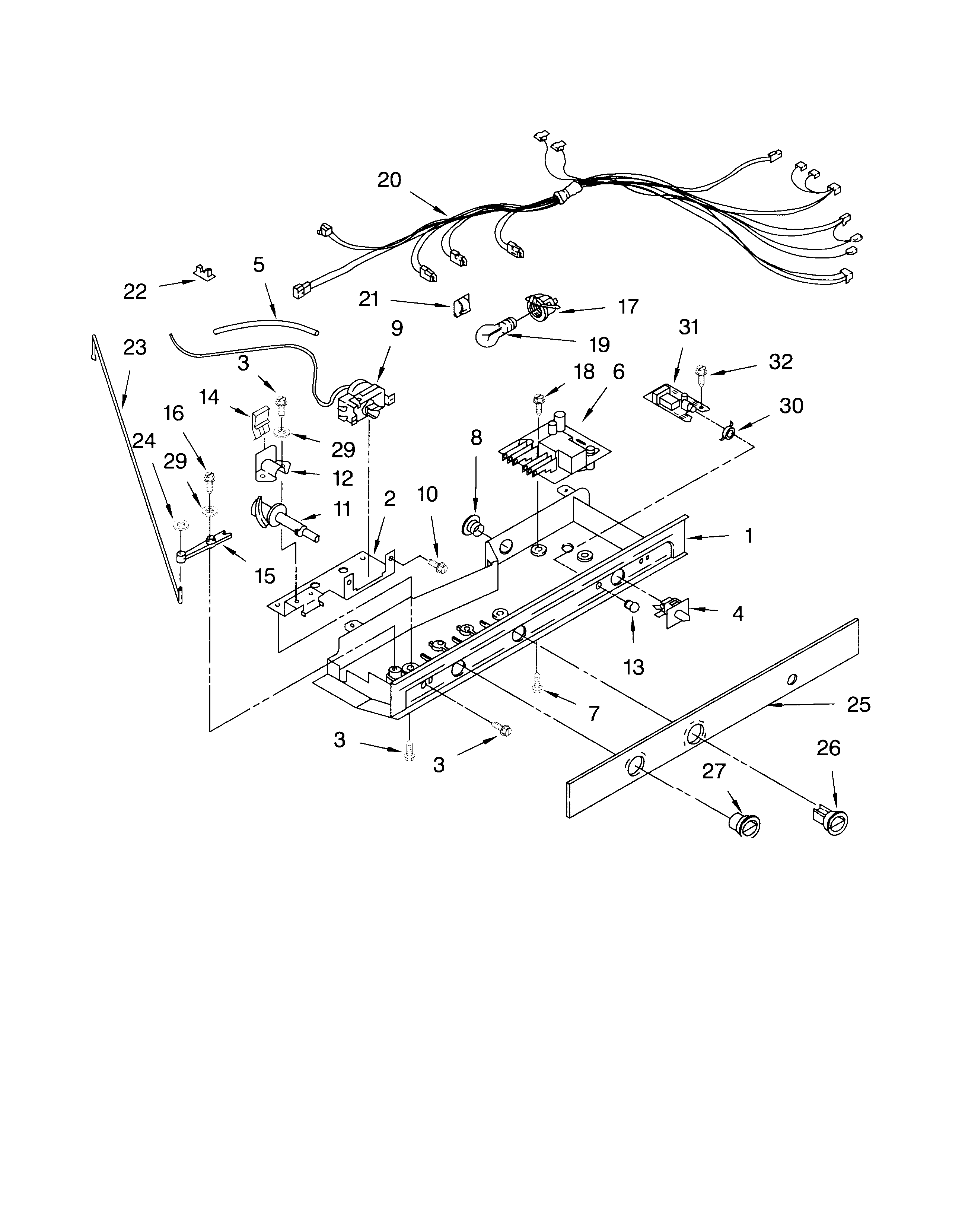 Whirlpool GS2SHGXKT01 control/optional diagram