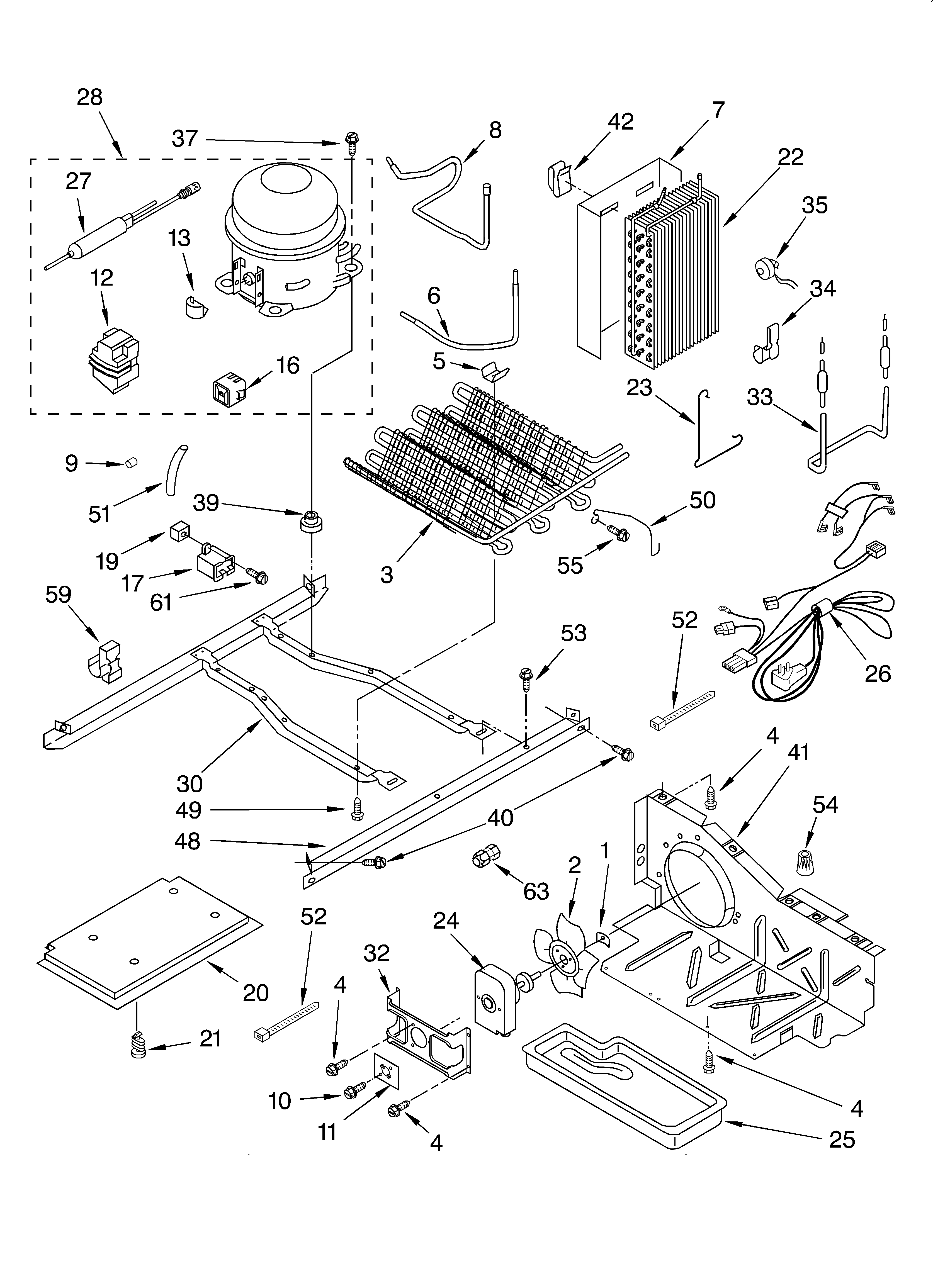Whirlpool GD5SHAXKT00 unit diagram