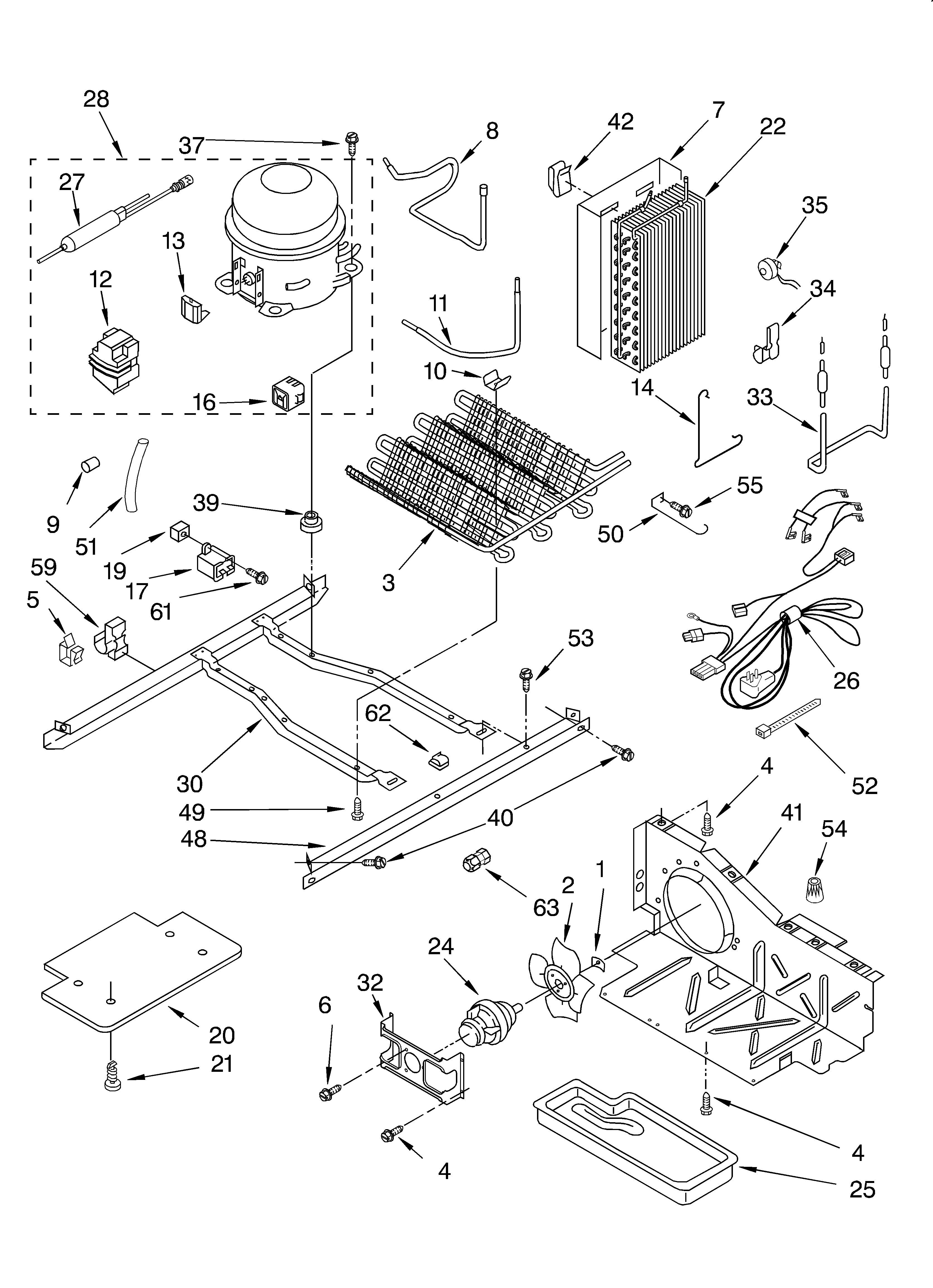 Whirlpool 3XART730GW02 unit diagram