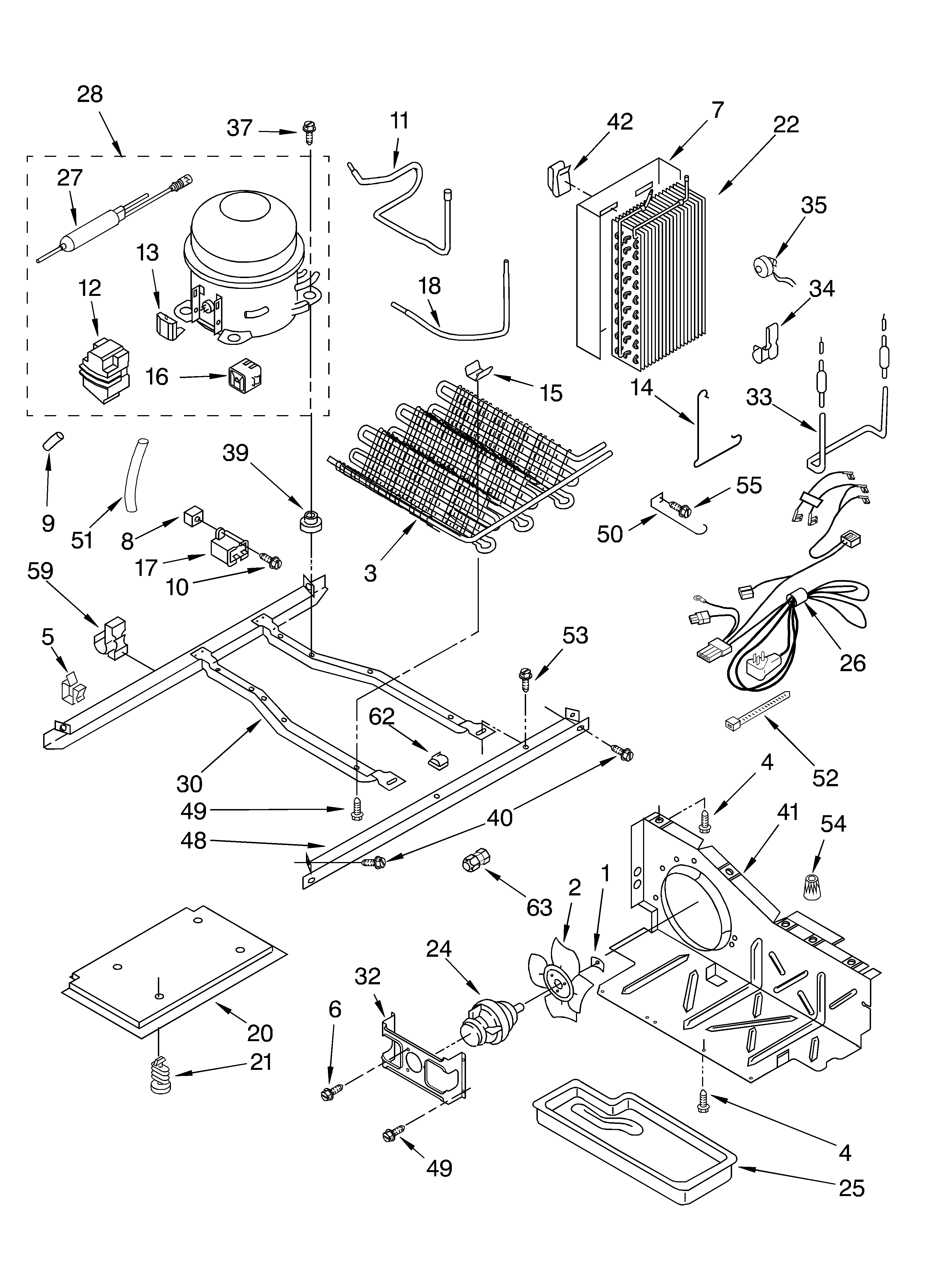 Whirlpool 6ED22DQXFB03 unit diagram