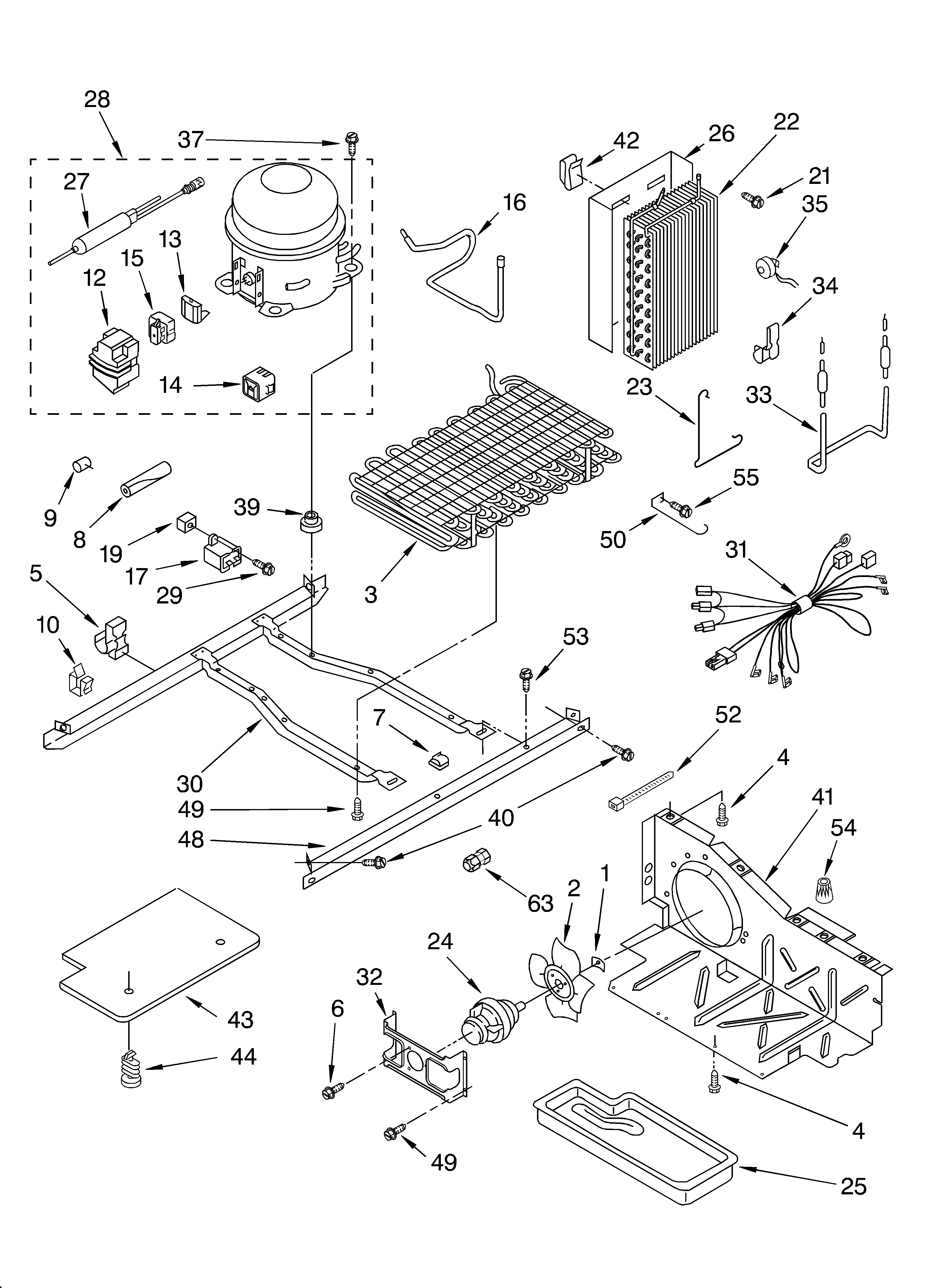 KitchenAid 4KSRS25CHT00 unit diagram