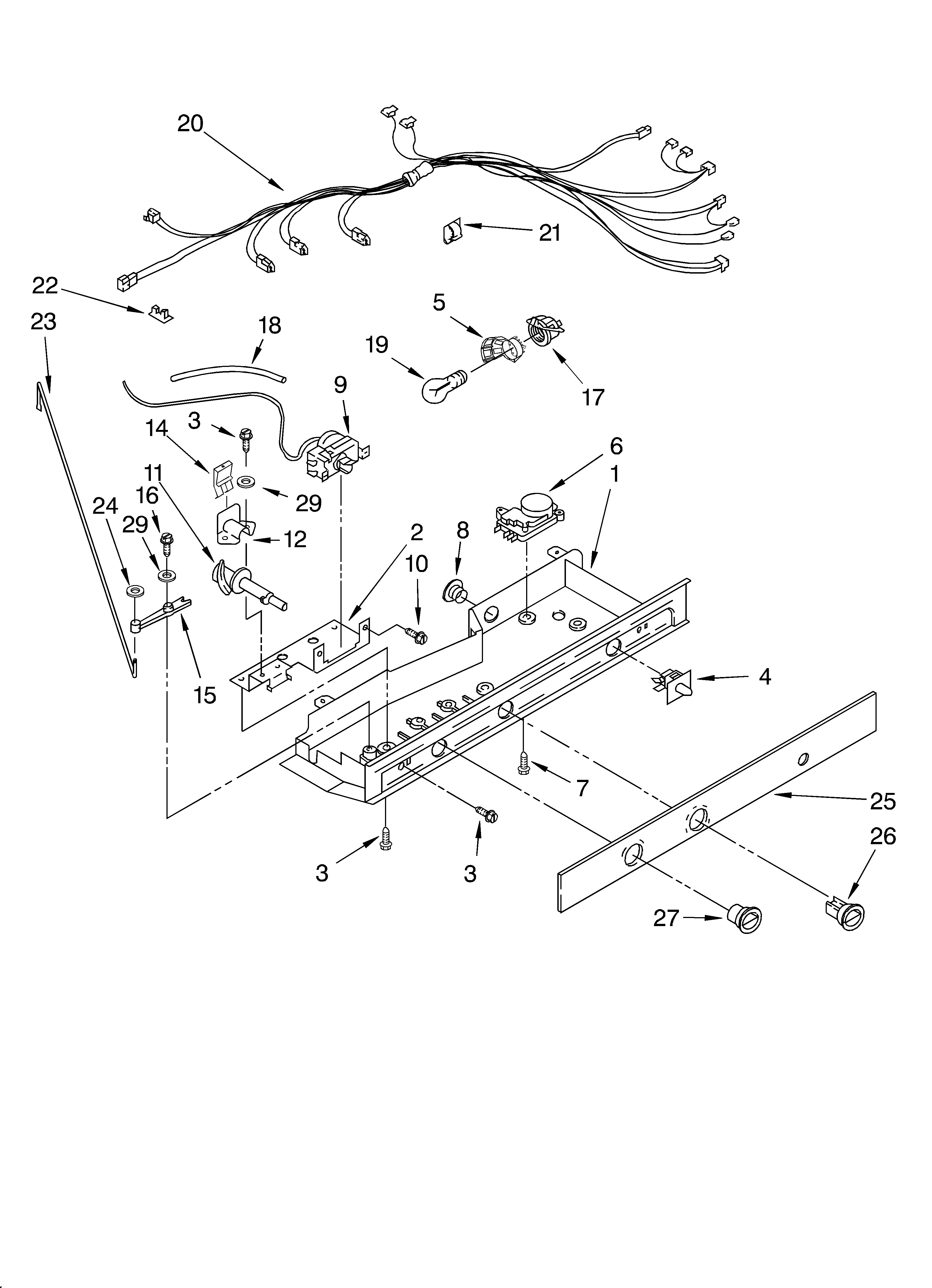Whirlpool 4YED27PQFN04 control diagram