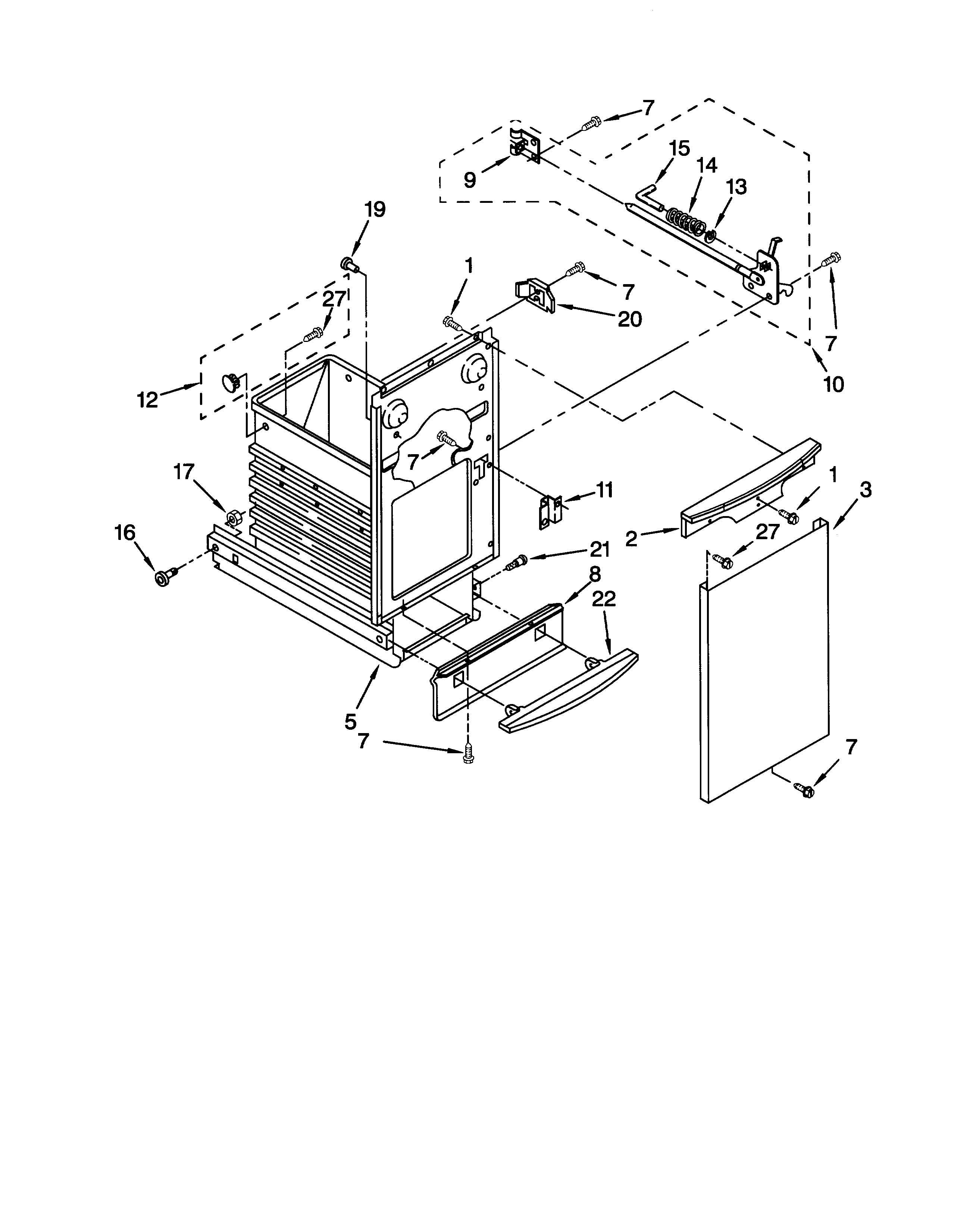 Whirlpool TC800SPJB0 container diagram