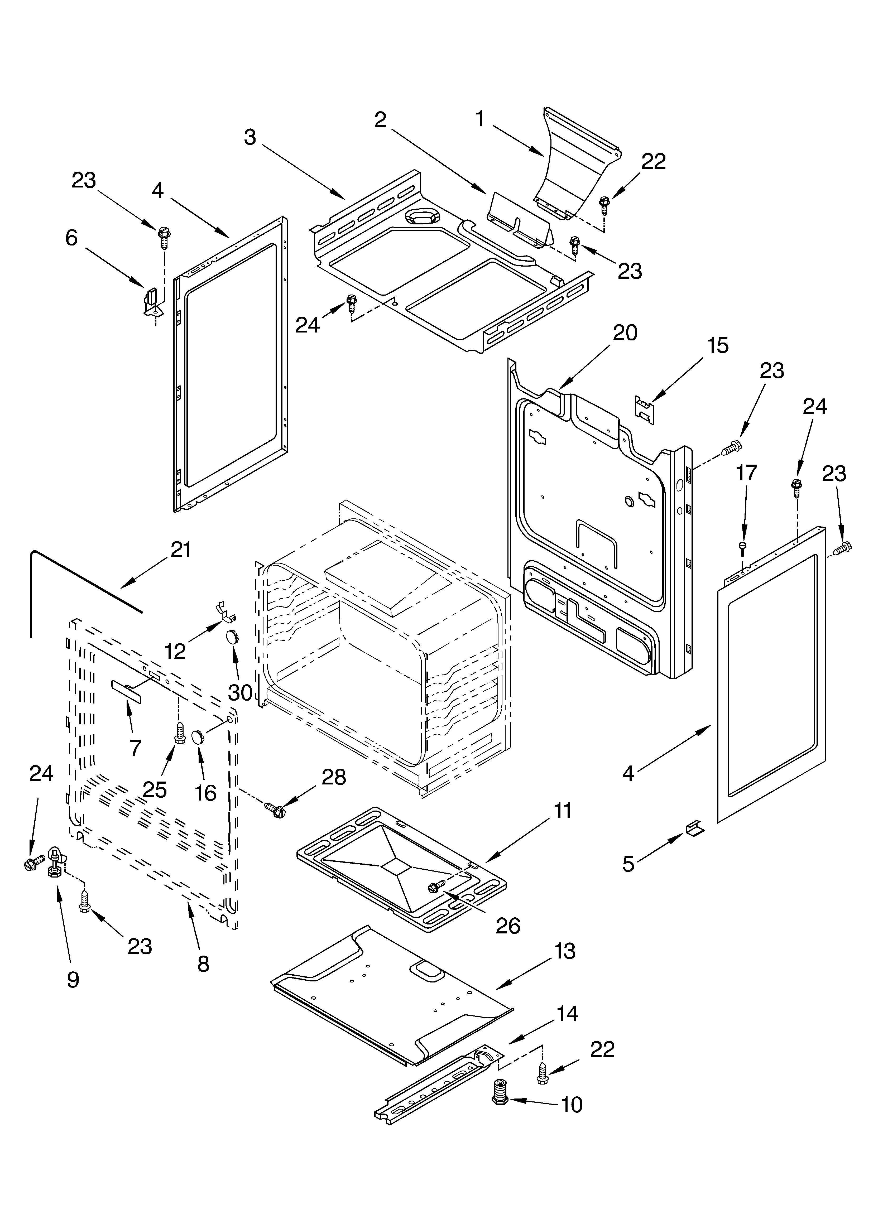 Estate TGP302KW0 chassis diagram