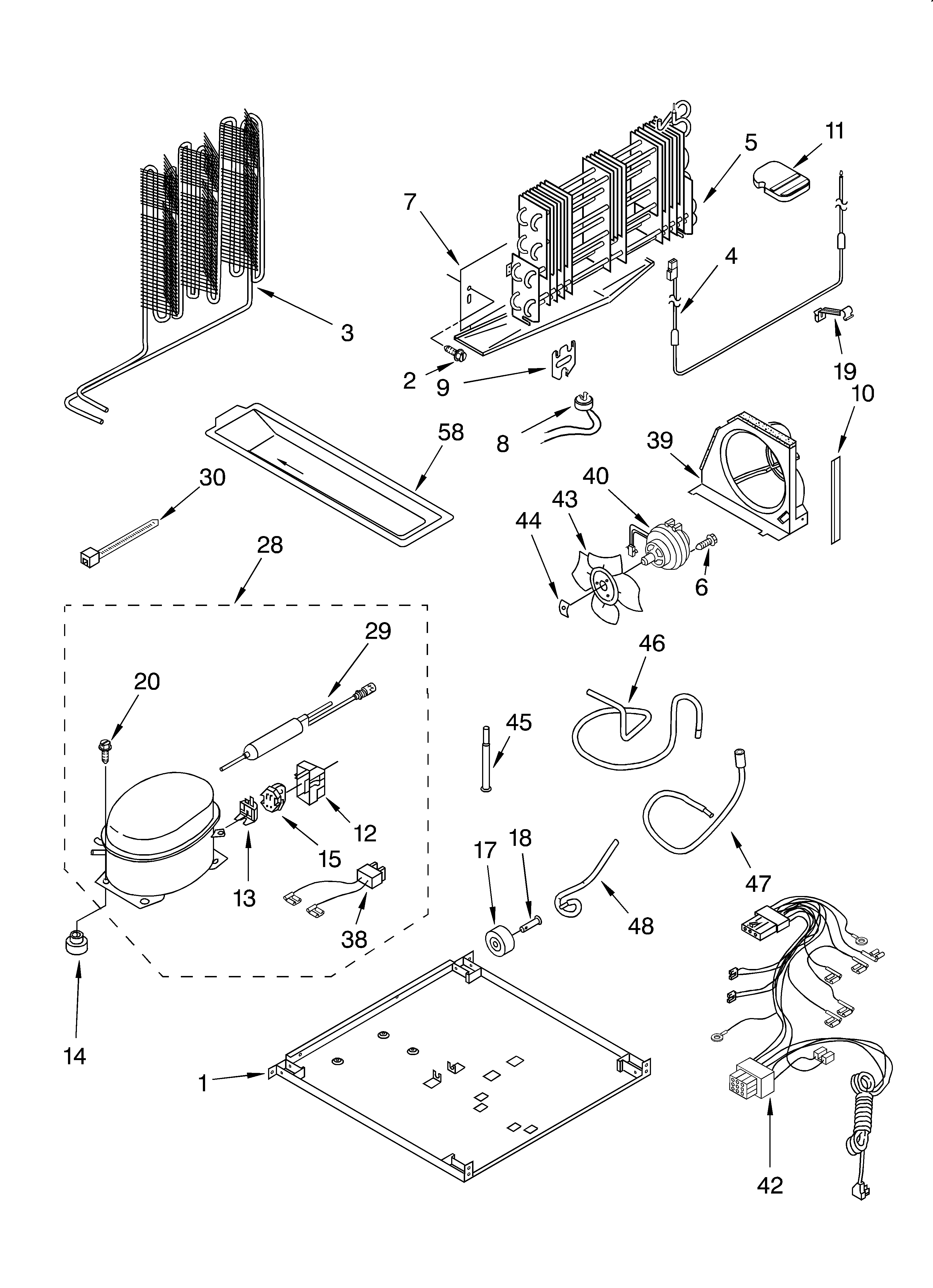 Whirlpool ET19GKXJW00 unit diagram