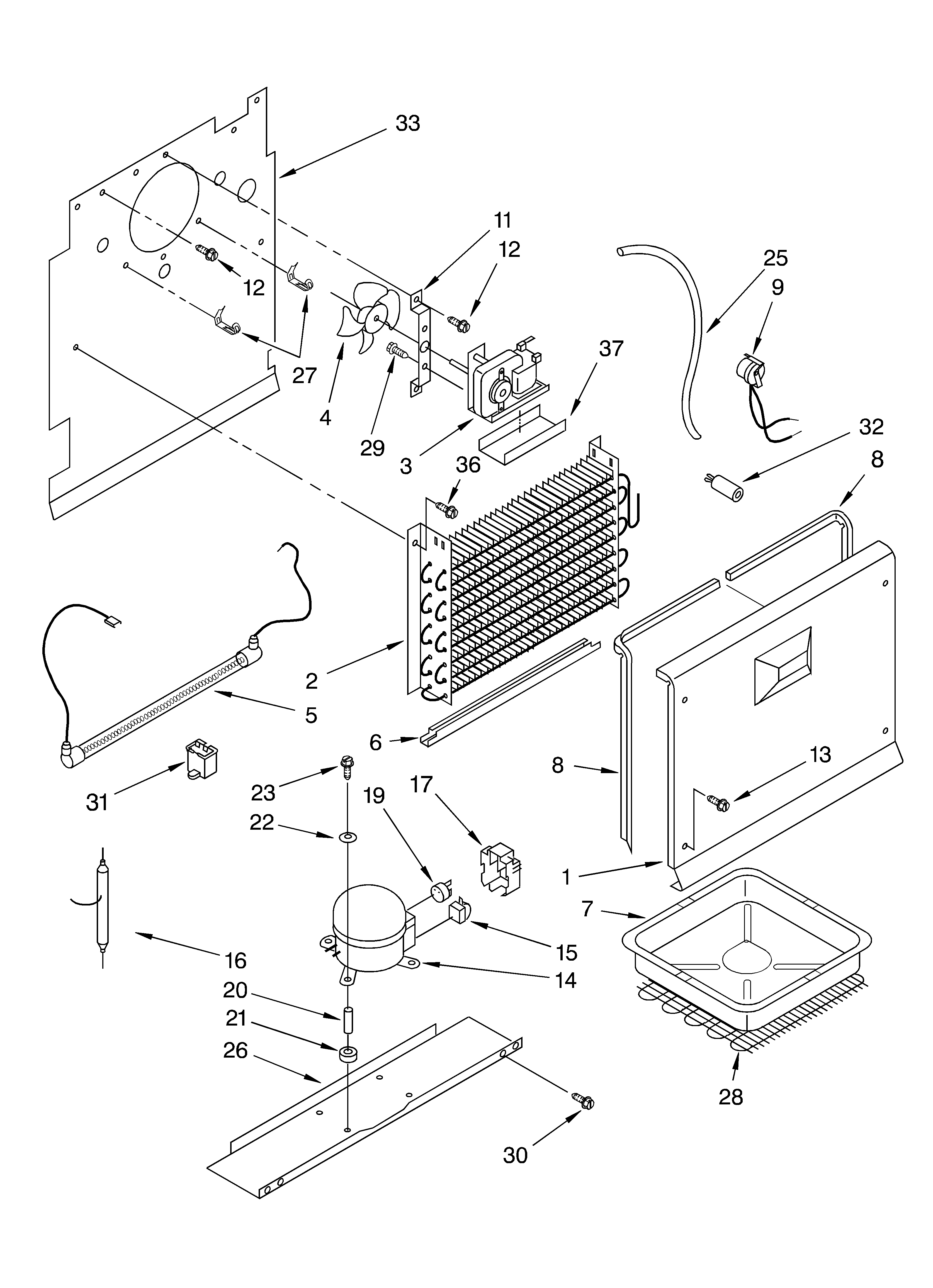 Whirlpool EV200NXKQ00 unit diagram