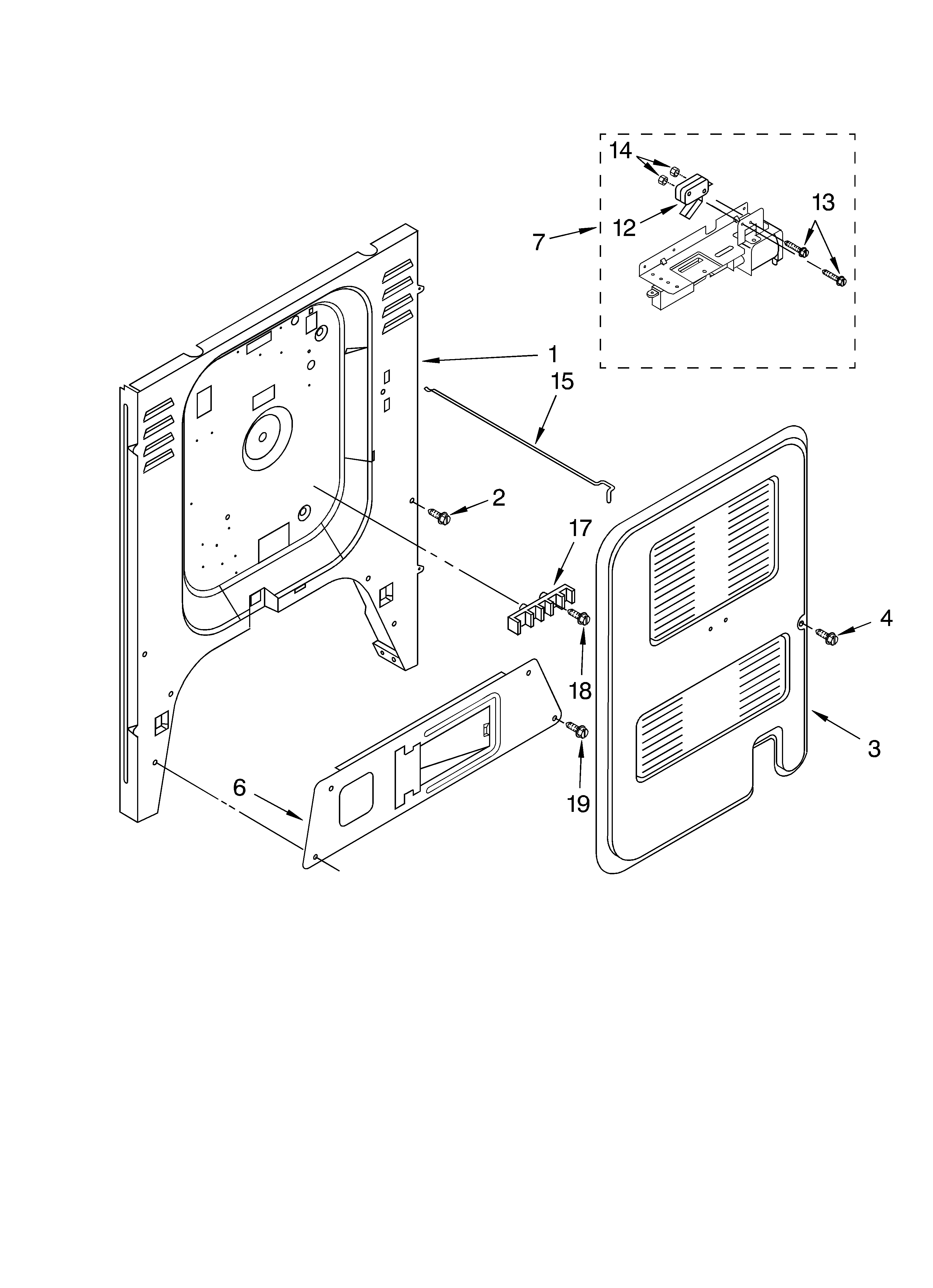 KitchenAid KGRT600HBL6 rear chassis/optional diagram