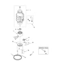 Whirlpool GC2000XE1 lower housing and motor diagram