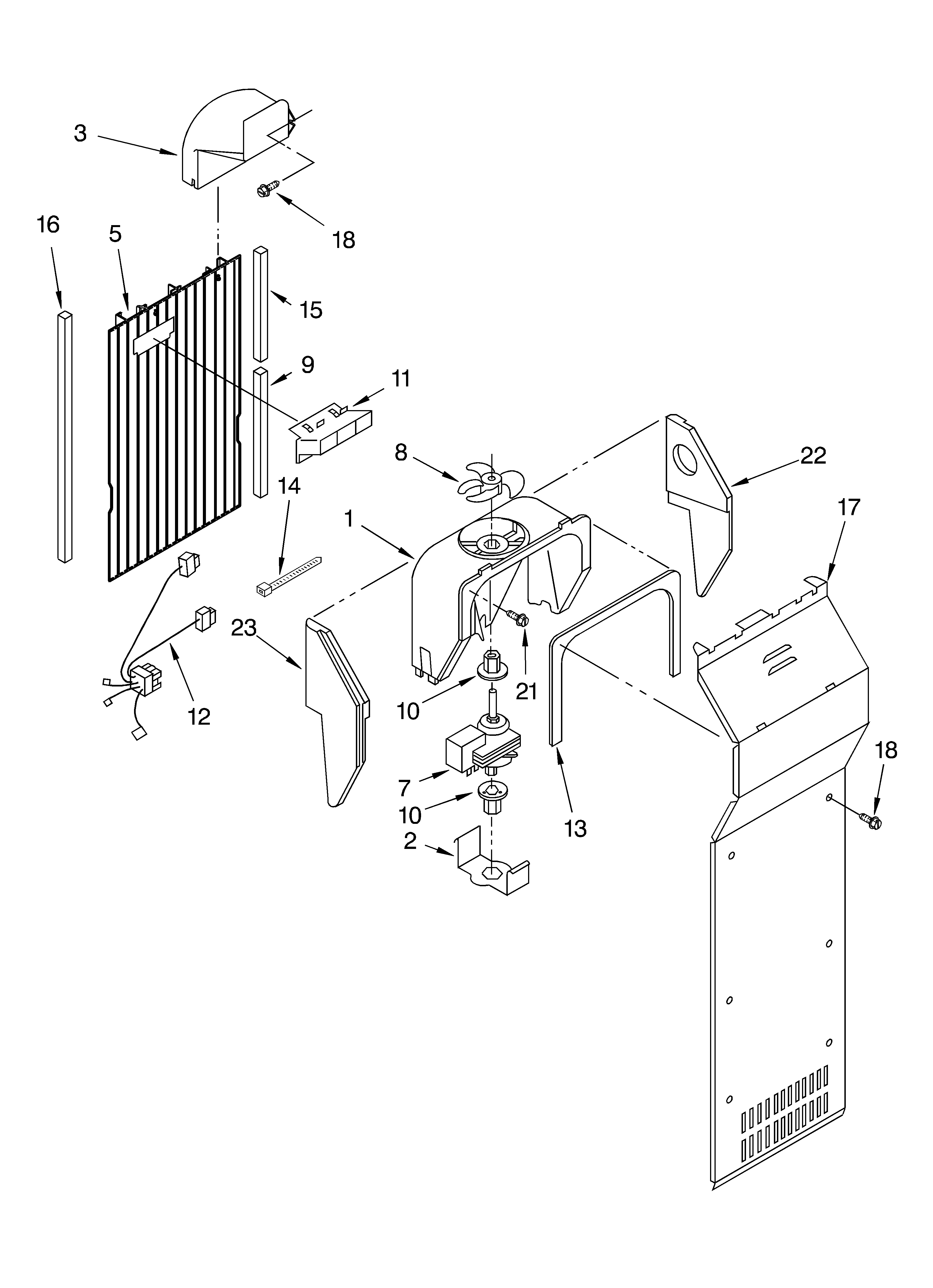 KitchenAid 4KSRS25CHW01 air flow diagram