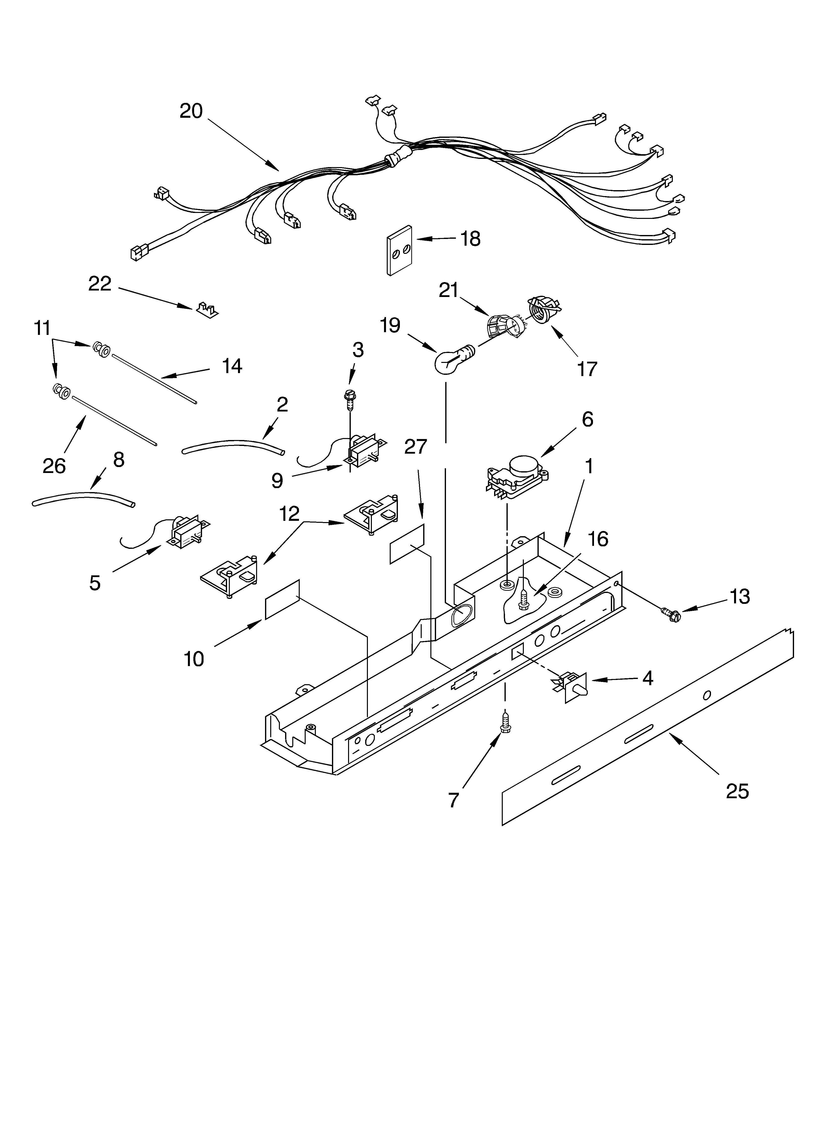 KitchenAid 4KSRS25CHW01 control/optional diagram