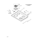 Whirlpool GR395LXGQ2 cooktop/literature diagram