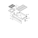 Whirlpool GR395LXGQ2 drawer & broiler diagram