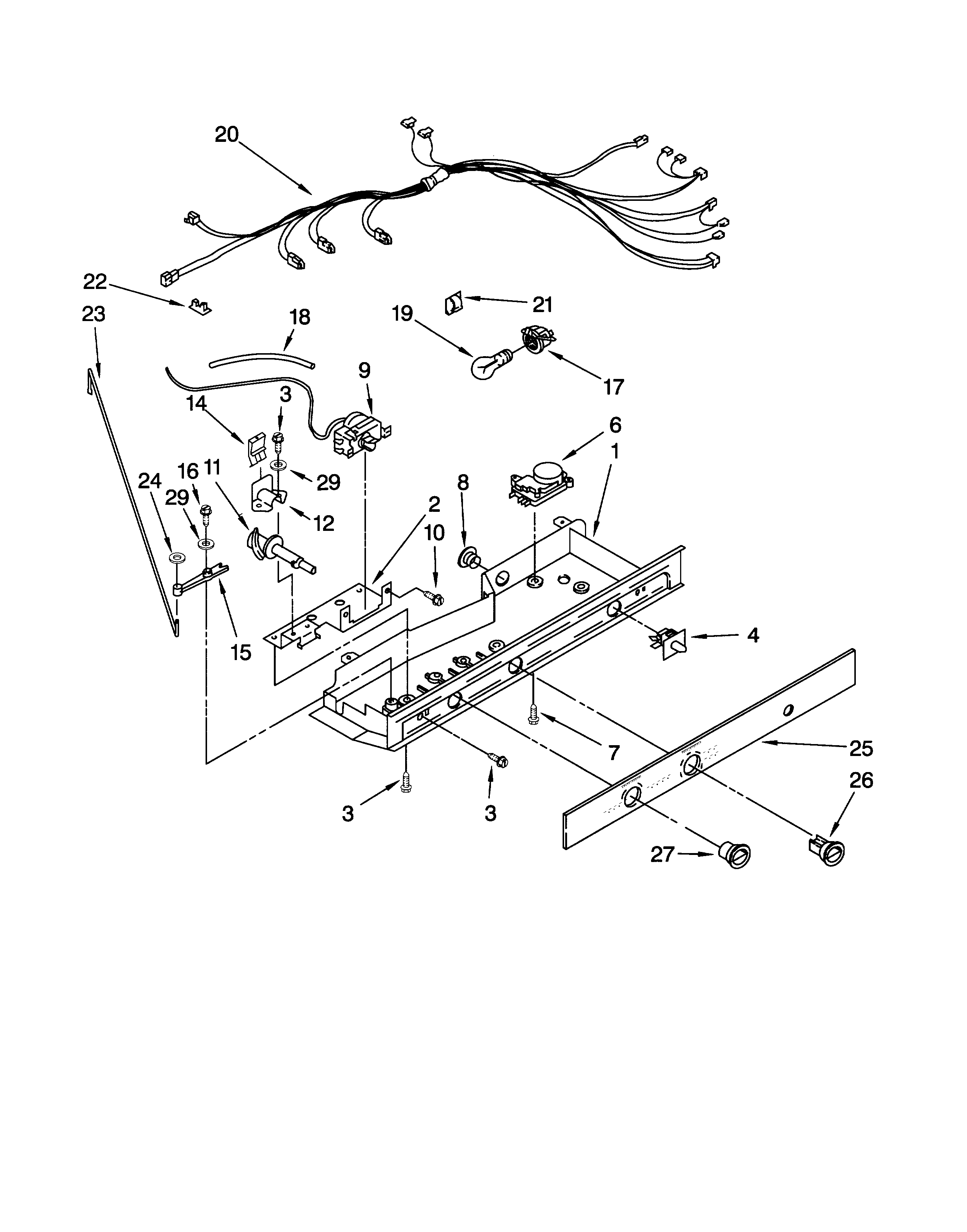 Whirlpool ED25TEXHN00 control diagram