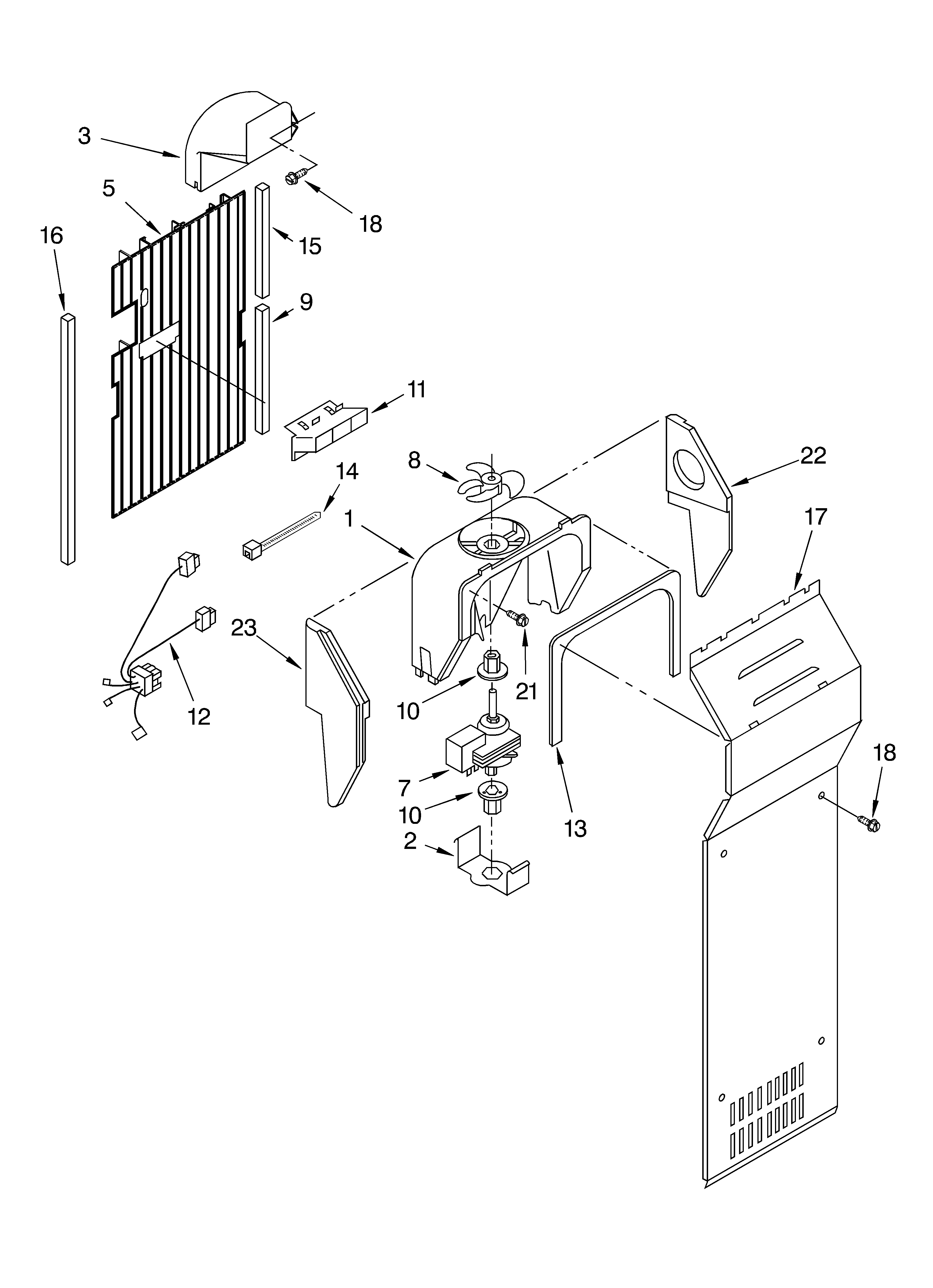 KitchenAid 4KSRS27CHT01 air flow diagram